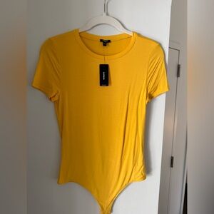Express Bright Yellow Short Sleeve Tee